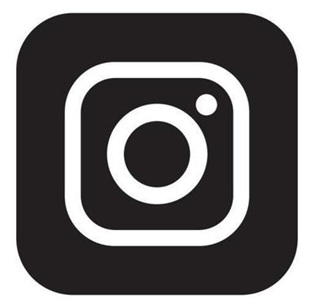 icono de instagram en fondo blanco